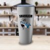 Sarcastic Stainless Edition Viking Tumbler 20oz - Sharkasm I Love Salad - Shark Lovers Gag Pun Jokes Sarcasm Funny Coworker Adult Humor Salad Vegan Office