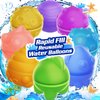 GEMRUN Reusable Water Balloons Bomb Instant Self Sealing Water Ball Quick Fill For Kids Adults Party Game Silicone Outdoor Activities Water Games Toy Summer Fun Party Supplies Multicolors (Green)
