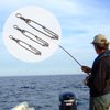 JSHANMEI Long line Snap Clips Stainless Steel Longline Branch Hanger Snap Swivels Float Line Tuna Clip Fishing Accessories (4inch-3pcs)