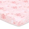 The Peanutshell Mini Crib Sheets Set for Girls, Pack & Play, Playard, Playpen, Mini Crib, 3 Pack, Pink Woodland Floral