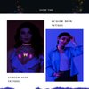 SHESRA UV Neon Temporary Tattoos, Assorted Designs Glow UV Neon Body Face Butterfly Feather Flash Fake Waterproof Tattoo Stickers for Nightclub Bar Make Up Costume Cosplay Party Favor 12 Sheets