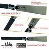 SUIZAN Japanese Folding Ryoba Pull Saw 9.5 Inch Double Edge Hand Saw for Woodworking Tools