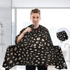 ALAZA Realistic Leopard Cheetah Print Animal Waterproof Barber Cape for Men Women Beard Shaving Bib Apron Professional Hair Cutting Cloth, 65 x 55 inch