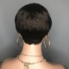 HOTKIS Pixie Cut Wig Human Hair for Black Women Short Brown Human Hair Wigs Glueless Short Pixie Wig Boy Cut Wig 4# Color Pixie Wigs 4 inch