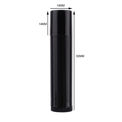 Lipstick Containers Empty, 100PCS 5ml Black White Empty lipstick Lip Balm Container Tube