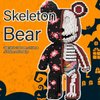 DAHONPA Animal Graffiti Skeleton Bear Micro Building Blocks Set（7220PCS）, Gift for Adults and Kids