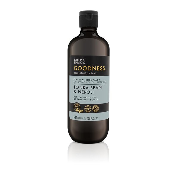 Baylis & Harding Liquid Body Wash Soap, Goodness, Tonka Bean & Neroli, 16.9oz/500ml