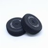 KingVal Replacement Front Wheel Tyre and Rear Wheel Tyre with Hex Hub Adapter Cross Wrench RC Parts Combo Compatible with WLtoys 1/14 144001 RC Car