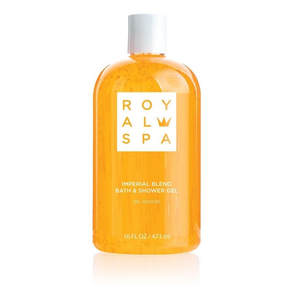Royal Spa® Imperial Blend Bath & Shower Gel - Luxurious Moisturizing Body Wash - Vitamin A & E Beads, Silky Skin Revitalizer - Soap-Free Cleanser for Supple, Refreshed Skin - Single Bottle (16 fl oz)