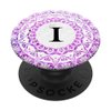 Cell Phone Pop Up Grip Holder,Monogram Mandala White Pink I PopSockets Grip and Stand for Phones and Tablets