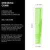 AC115 (Detangling Handle Comb, Parting Tail Comb & Dressing Comb) - Hair Care Accessory in AC-GREEN