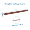 24 Pcs Wooden Nail Files, 7 Inches Emery Board Nail File for Nature Nails, Manicure Tool Set Disposable Nail File for Home Salon Brown