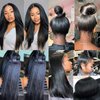Yaki Human Hair Tape in Extensions for Black Women Yaki Straight Tape in Hair Extensions Real Human Hair Tape ins for Black Girls Invisible Tape in Hair Extensions Human Hair Tape ins Extensions 12”