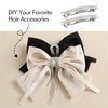 Cinaci 50 Pack 2 Inch / 2.4 Inch / 3 Inch/ 4 Inch Blank Silver Metal DIY Craft French Barrettes Snap Hair Clips Pins for Women Girls Hair Accessories (2.4 Inch)