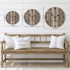 Funny Wood Wall Clock Live Love Lake Time Easy to Read Easy to Use Wall Clock Rural Round Wood Clock for Lake House Deck Office Kitchen Country Wall Decor Wall Decoration
