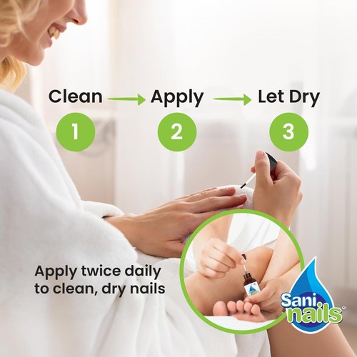 Troya Toenail Repair For Damaged Nails – Sani Nails Brush-On Toenail Solution for Hydrating and Restoring (2 Pack)