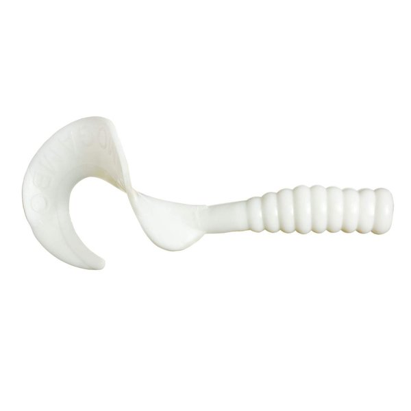 Kalin's 8M10-215 Octogambo Grub Fishing Bait, White, 8"