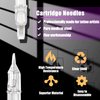 YONGDA Tattoo Cartridge Needles 100Pcs Mixed 1203RL 1205RL 1207RL 1209RL 1205RS 1207RS 1207M1 1209M1 1209RM 1211RM Round Liner Shader Curved Magnum for Beginners or Artists and Rotary Machine