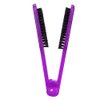 Double Sided Brush, Clamp Hair Brushes Straightener Anti-Static Styling Comb Hairdressing Tool V-Shape Hair Splint Combs Women Men Brushes for Home Barber Shop(Purple)