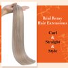 Full Shine Utip Hair Extensions Keratin Human Hair Extensions Fusion Hair Extensions Real Human Hair Prebonded Hair 20Inch Color 18 Ash Blonde Highlighted 613 Bleach Blonde Remy Hair 50g 50s Natural