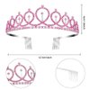 Happy Birthday Decorations for Women,Birthday Sash and Crown for Women,Happy Birthday Sash for Women,Birthday Queen Sash and Crown,Pink Birthday Tiara for Women,Birthday Crown Adult Woman,Girls Tiara