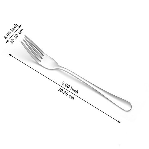 Evanda Dinner Fork 24 Pieces, Stainless Steel 8.07inch Forks, Cake Forks, Table Forks,Dessert Forks, Easy To Clean, Dishwasher Safe