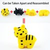 URSKYTOUS 60Pcs Animal Erasers Desk Pets for Kids Pencil Bulk Puzzle Erasers Toys Gifts for Classroom Prizes,Game Reward,Treasure Box,Easter Egg Fillers,Goodie Bag Stuffers,Party Favors