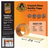 Gorilla Crystal Clear Repair Duct Tape, 1.88” x 9 yd, Clear, (Pack of 1)