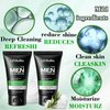 Hydrating Deep Cleaning Mens Face Wash,Daily Long Lasting Moisturizing Exfoliator Mens Face Scrub for All Skin Types,Gentle Oil Control Mens Skin Care Gifts Kit(2PCS)