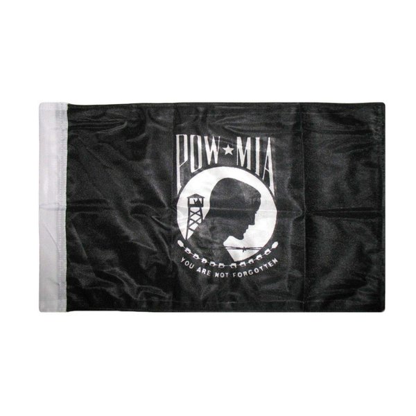 6"x9" 6x9 Pow Mia Nylon 2 Ply Boat Motorcycle Car Flag Banner With Sleeve