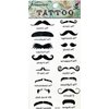 Tattoos 2 Sheets Fantasy Cartoon Black Mustache Temporary Tattoos Body Art Stickers Fake Waterproof Removable Stickers Party for Teens Men Women
