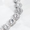 Crystal Wedding Headband Bridal Headpiece Hair Jewelry for Brides and Bridesmaids Silver