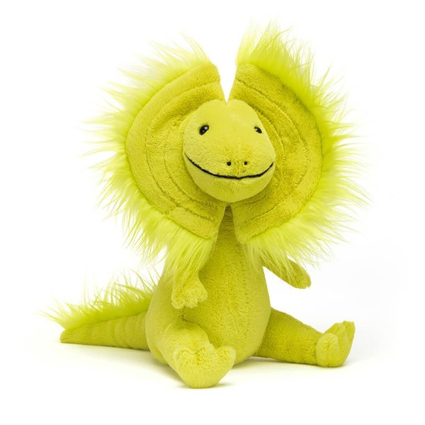 Jellycat Davey Dilophosaurus Dinosaur Stuffed Animal, 10.5 inches | Dinosaur Plush Toy | Classic Children's Gift