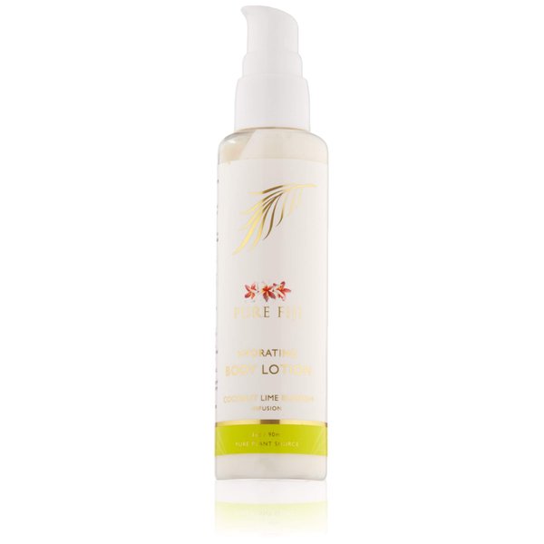 PURE FIJI Body Lotion Hydrating - Moisturizing Lotion for Dry Skin with Coconut Milk and Vitamin E, Organic Body Lotion For Women and Men, Coconut Line Blossom Scent, 3 oz
