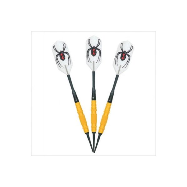 Gold Widow Soft Tip Tungsten Darts Knurled Barrel 16 Gram