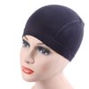 YANTAISIYU 1 Piece Bamboo Fiber Wig Cap Comfortable Elastic Wig Cap for Wig (Black)