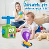 PZJDSR Power Balloon Car Toy,Balloon Launcher Toy with 12 PCS Balloons and Car Launcher,Balloon Toys for Kids Party Supplies Science Intelligence Education Toy for Kids Ages 3-12 (Green)