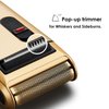 Styleader Retro Electric Razors for Men with Beard Trimmer, Rechargeable Mens Gold Foil Shavers, Strong Power (Gold)
