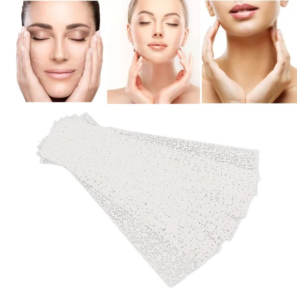 Mummy Face Moisturizing Plaster Facial Masks, V Face Lifting Bandages with Full Coverage, for Skin Care