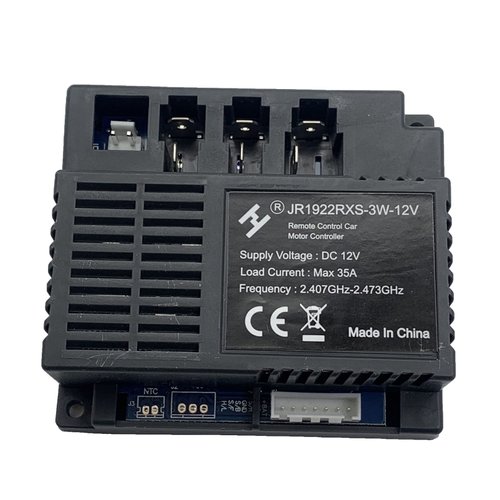 JR1922RXS-3W-12V 2.4G Remote Control and Receiver, for Kids Ride On Toys, 12V Control Box Motherboard Accessories Ride On Car Replacement Parts
