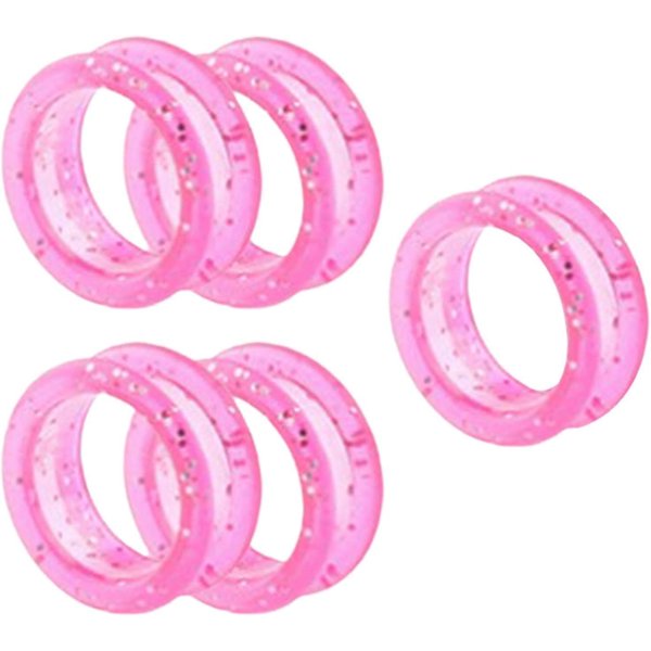 5Pcs Pink Silicone Scissors Finger Rings Grips Grooming Shear Thumb Inserts Finger Protector Ring for Barber Hair Cutting Scissors Pet Shears Hair Cutting Tools, Hair Cutting Shears