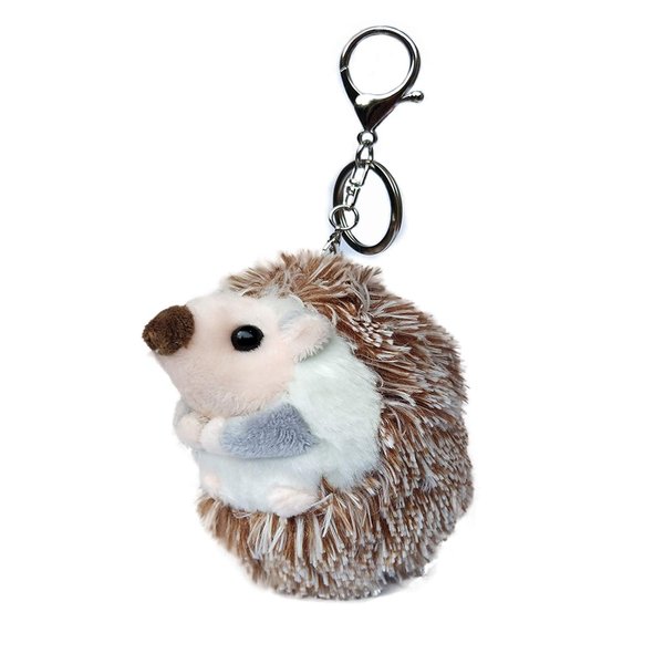 LOXASUM Hedgehog Plush Keychain Stuffed Animal Cute Fashion Accessory Backpack Clips 3.93 inch Christmas Birthday for Adult (1 PC)