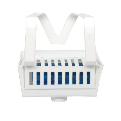 Big D Industries Non-para Toilet Bowl Block, Lasts 30 Days, Evergreen Scent, White, 12/Box