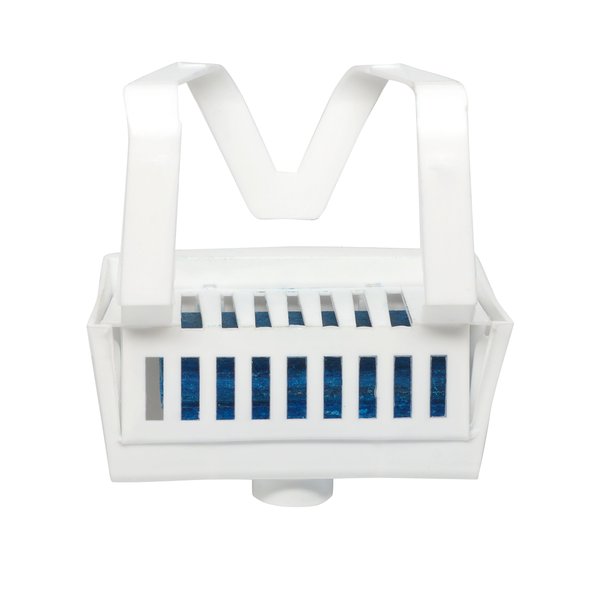 Big D Industries Non-para Toilet Bowl Block, Lasts 30 Days, Evergreen Scent, White, 12/Box