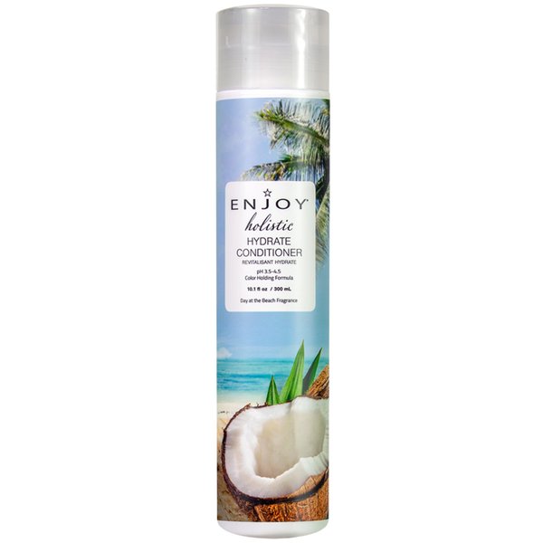 ENJOY Hair Care Holistic Hydrate Conditioner, pH 3.5-4.5, Hair Conditioner For Damaged Hair, Conditioner Curly Hair Products - 10 Fl Oz