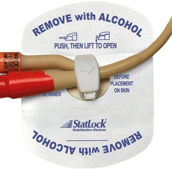 StatLock Foley Stabilization Device with Foam Anchor Pad and Perspiration Holes, Adult