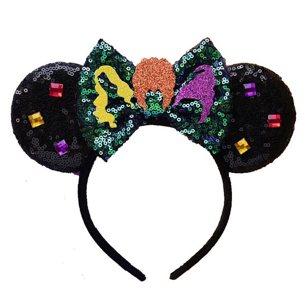 Awyjcas Halloween Witch Decor Mouse Ears Hair Hoop Headband, Party Decoration, Cosplay Costume Hair Accessories (PP27)