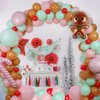 Christmas Balloon Arch Kit, 18" 10" 5" Christmas Balloons Decoratons with Christmas Foil Balloons for Christmas Party Decorations Xmas New Year Birthday Party Supplies