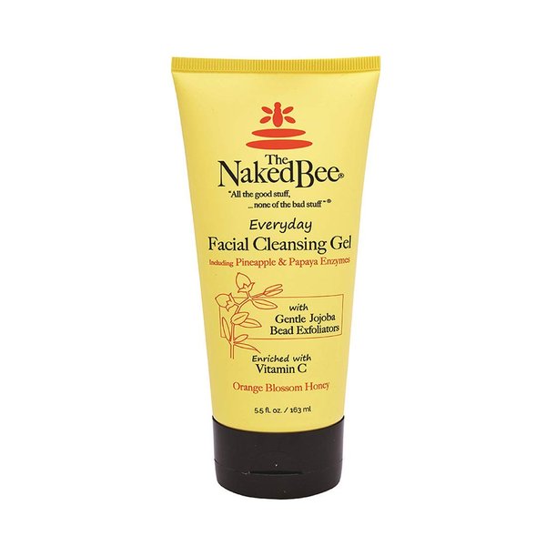 The Naked Bee Gel Cleanser Facial Wash (5.5 Oz) - Hydrating & Moisturizing Face Wash - Daily Gel Cleanser Face Wash for All Skin Type - Face Wash with Orange Blossom Honey