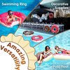 DMAR Pool Floats Donut Inflatables Donut Tube Pool Float Donut Pool Floats for Kids Donut Floatie Doughnut Pool Float Donut Swimming Ring for Beach Pool, 23.4", 1Pcs, Pink
